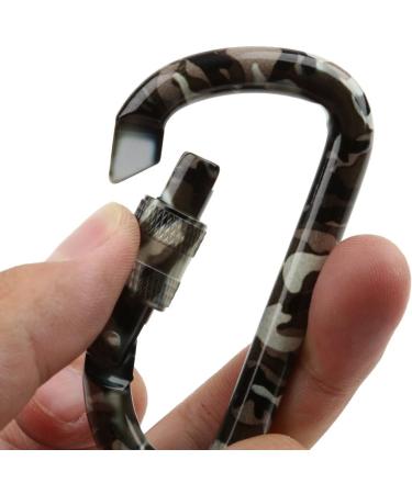 Buy Generic Camouflage Carabiner Keychain - 120kg for Outdoor Camping & Hiking | International Shipping - Buy Online on GoSupps.com
