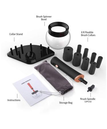 Luxury Electric Makeup Brush Cleaner & Dryer - Fast Drying Effortless Cleaning Black - Buy Online on GoSupps.com