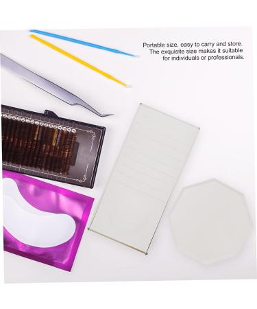 MAGICLULU 2pi ces Joint pour Faux Cils Verre Coussinet pour Faux Cils Joint pour Greffe Outil de Colle Verre Support R utilisable Palette Adh sive pour Extensions - Buy Online on GoSupps.com