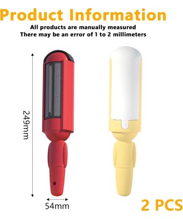 Reusable Lint Roller for Pet Hair - 2 Pack | Effective Animal Hair Remover for Cats & Dogs | Ideal for Carpet & Sofa - Buy Online on GoSupps.com