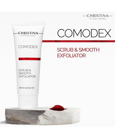 Christina Comodex Scrub & Smooth Exfoliator 75ml - Fight Oiliness Pores & Dark Spots for Even-Toned Skin - Buy Online on GoSupps.com
