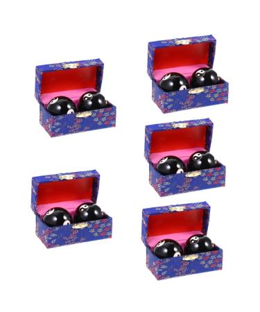 Clispeed 10 STK Massage globe Training balls Medicine Balls Stress Balls Stress Balls Tools Rolling Balls For Hand Exputings Rolling Balls Metal Slide metal ball Cloisonne Handball
