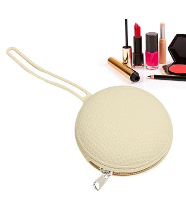 Silicone Pacifier Holder & Waterproof Travel Bag - Cute Zipper Storage for Jewelry & Keys - Light Yellow - Buy Online on GoSupps.com