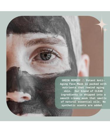 Shop Vegan Green Remedy Face Mask - Brightening & Exfoliating with Lavender Peppermint Aloe Vera & Chamomile - Cruelty-Free 2oz - Buy Online on GoSupps.com