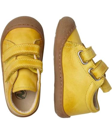 Naturino Cocoon VL Leather First-Steps Shoes 7 UK Child Yellow - Premium Quality Footwear - Buy Online on GoSupps.com