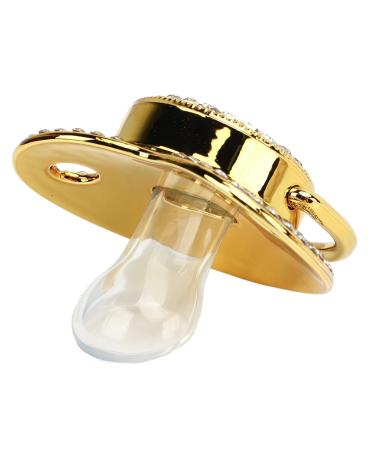 Buy Lightweight Baby Pacifier with Bling - Curved Newborn Pacifier (Letter A) - International Shipping Available - Buy Online on GoSupps.com