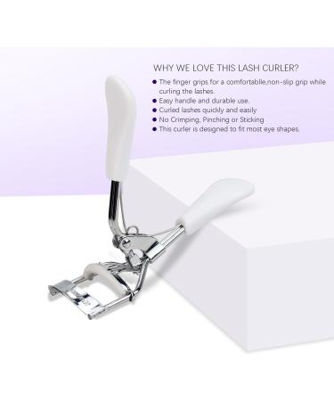 Buy White Makeup Eye Curling Tool - Comfortable Grip Cosmetic Lash Curler for Perfect Lashes | International Shipping Available - Buy Online on GoSupps.com