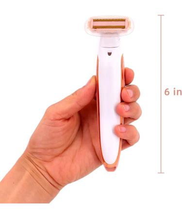Electric Bikini Trimmer & Body Hair Removal Kit for Women - Rechargeable Wet/Dry Trimmer for Pubic Underarm and Leg Hair - Buy Online on GoSupps.com