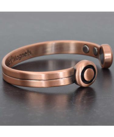 Holistic Magnets Strong Magnetic Bracelet for Arthritis - Men's & Women's Copper Wrist Jewelry for Joint Healing & Pain Relief | Ideal Gift (M: Wrist 16.5-19.5cm) - Buy Online on GoSupps.com