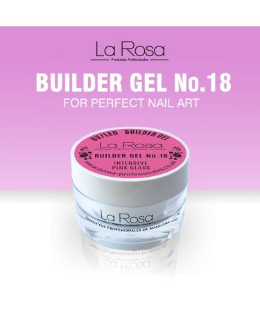 La Rosa Builder Gel Intensive Pink Glass - 30ml UV LED Assembly Gel for Nails | Flexible Medium Thick Excellent Adhesion - Buy Online on GoSupps.com