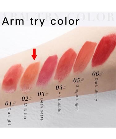 Lip Gloss Tinted Lip Balm Liquid Lipstick - Long Lasting Non-stick Lip Stain - Clear Mirror Lip Glaze - Lip Plumper Makeup - Liquid Blush (02 Milk Tea) - Buy Online on GoSupps.com