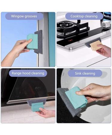 qazaa 12-Piece Cleaning Brush Set Hand-Held Space Window Rail Cleaning Brush to Quickly Clean All Corners and Space Easy Install Easy to Use - Buy Online on GoSupps.com