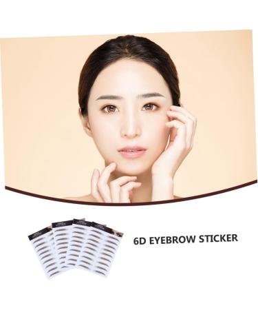 Beavorty 12 Pcs Eyebrow Stickers Temporary Eyebrow Tattoos Artificial Eyebrow Make up 4d Transfer Stickers - Buy Online on GoSupps.com
