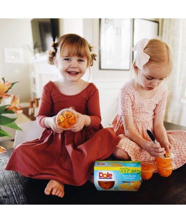 Dole Mandarin Oranges in 100% Juice - Gluten Free Healthy Snack, 4oz Cups (Pack of 24) - Buy Online on GoSupps.com