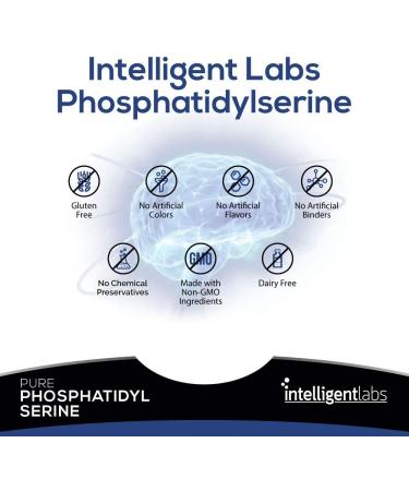 Buy Intelligent Labs Phosphatidylserine 100mg - 90 High Strength Capsules | Soy & Allergen Free | Pure Sunflower Lecithin Supplement - Buy Online on GoSupps.com