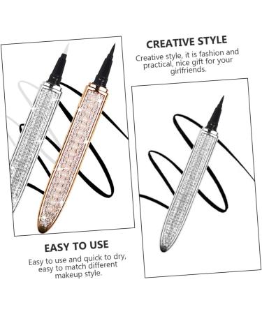 FOYTOKI 2Pcs rose gold plated Self-adhesive Eyeliners Waterproof Liquid Eyeliner 1 count (Pack of 1) Assorted Color - Buy Online on GoSupps.com