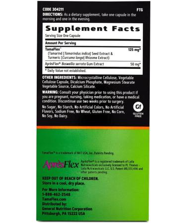 GNC TamaFlex Fast Acting 60 Vegetarian Capsules - Joint Support Supplement - Buy Online on GoSupps.com