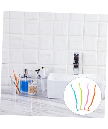 Partykindom Double-Headed Toothbrush - 4 Pack Sustainable Manual Toothbrushes for Travel | Gum-Resistant & Wear-Resistant Design - Buy Online on GoSupps.com