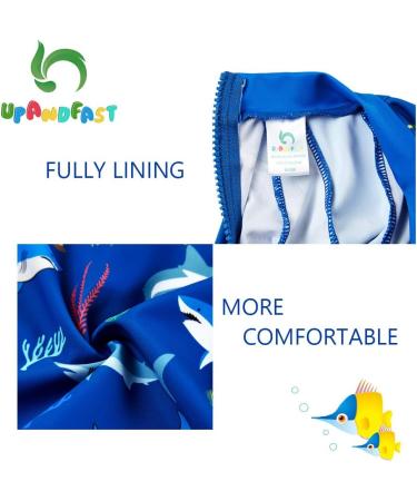 UPF 50+ Shark Print Baby Swimwear with Snap Bottom | 9-12 Months - Buy Online on GoSupps.com