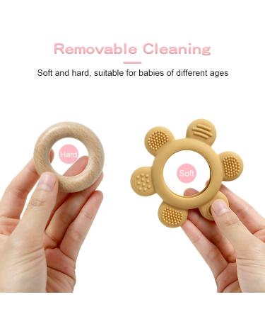 Airfish Baby Teething Ring - BPA-Free Silicone Teether for Newborns 3-12 Months | Soothes Gums & Eases Teething Pain - Buy Online on GoSupps.com