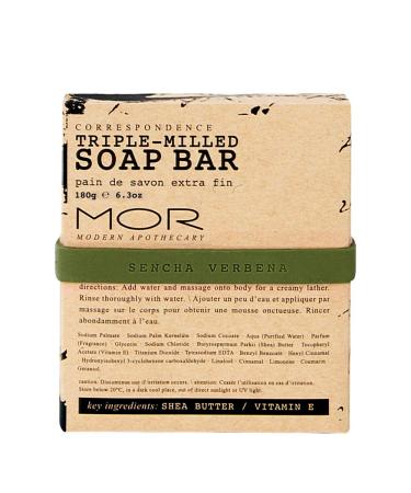 Buy Mor Soap Bar - Sencha Verbena 6oz | Luxurious Natural Soap | International Shipping Available - Buy Online on GoSupps.com