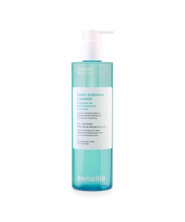 Sensilis - Purify Essential Cleanser, Cleansing gel for combination and oily skin with hyaluronic acid and zinc - 400 ml