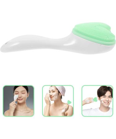 Healeved Facial Cleansing Brush Silicone Waterproof Face Scrubber Heart Shape Manual Handheld Facial Exfoliator Blackhead Face Wash Brush for Deep Cleaning Skin Care - Buy Online on GoSupps.com