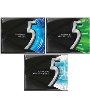 Wrigley s 5 Sugar-free Gum Variety Pack 15 sticks 12-pack - Buy Online on GoSupps.com
