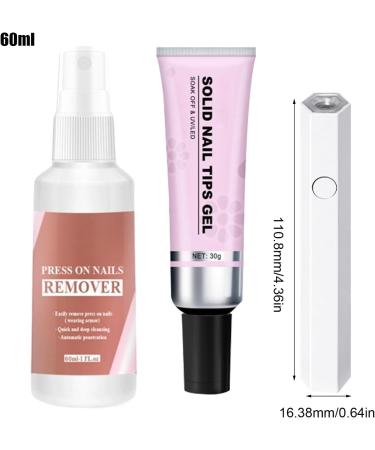 Gel for Extensions - Adhesive Kit Press-On | Solid Gel with Removal Glossy Solid for Extension Adhesive Manufacturer and Decor - Buy Online on GoSupps.com