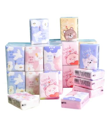 Premium Facial Tissues(18 Packs) Travel and Pocket Size High End Fiber Tissue Paper Suitable for Infants and Young Children Soft and Odorless. (Size : 1 Count (Pack of 18))