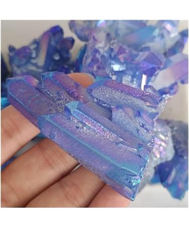 Crystal Cluster Quartz Titanium Aura Flower Natural Stones and Minerals Stone Decoration for Home Crystal 180-200g - Buy Online on GoSupps.com