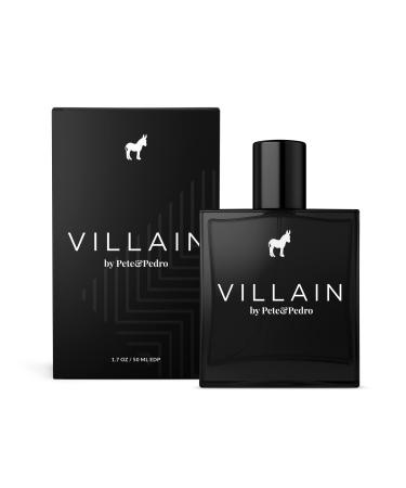 Pete & Pedro VILLAIN - Eau De Parfum | Inspired by T.Ford Tobacco & Vanille Fragrance - Tobacco and Vanilla with a Burst of Spice & Woods Men's Cologne | As Seen on Shark Tank 1.7 oz. c) VILLAIN edp