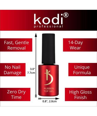 Kodi Professional Rubber Top & Base Gel Set | 15ml | Soak Off Polish Coat Kit for Long Lasting Nails | Non-Toxic & Scentless | LED/UV Cure - Buy Online on GoSupps.com