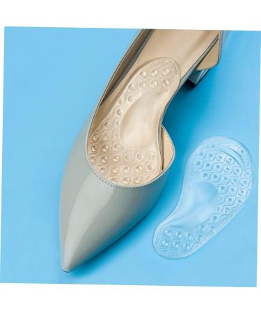 NOLITOY Silicone Half Shoe Pads - Comfortable Insoles for High Heels | 2 Pairs Transparent Heel Grips & Inserts (13x6.5cm - Buy Online on GoSupps.com