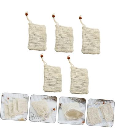 Healeved 25 Pcs Soap Bag Exfoliating Soap Pocket Mesh Soap Saver Pouch Soap Saver Pouch Bag Sisal Beige - Buy Online on GoSupps.com