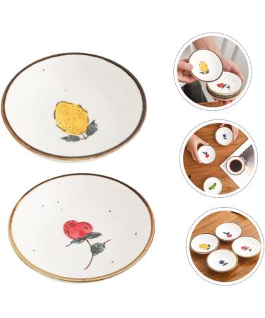 Zerodeko 8 Pcs Hand-Painted Saucer Flavor Seasoning Plate Simple Dish Ceramic Dipping Plate Tea Bag Butter Ketchup Dish Vinegar Dish Sauce Bowl White Dipping Vegetables Fresh Ceramics 9.5X9.5X2.5CMx4pcs Whitex4pcs - Buy Online on GoSupps.com