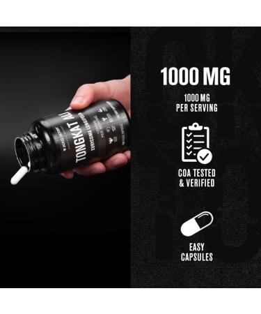 Jacked Factory Indonesian Tongkat Ali - 200:1 Extract for Men | Boost Vitality Mood & Energy | 120 Capsules - Buy Online on GoSupps.com