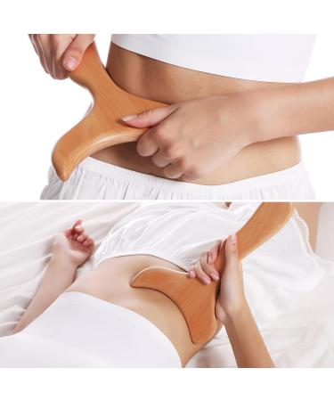 Coniya Wood Lymphatic Drainage Tool - Professional Gua Sha Massage Paddle for Anti-Cellulite & Muscle Release | Soft Body Formation for Women & Men - Buy Online on GoSupps.com