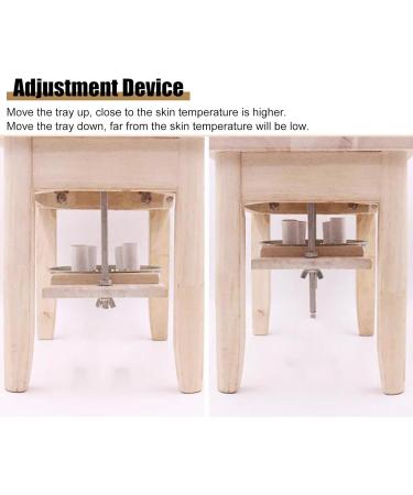 Ener Moxa Box Wooden Moxibustion - Smokeless Moxa Burner for Waist Hip & Leg | Adjustable Temperature Relaxation Chair - Buy Online on GoSupps.com