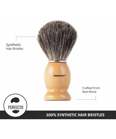 Synthetic Bristles Shaving Brush For Men Engineered for The Best Shave of Your Life. Shaving Brush - Shave Brush for Wet Shave for Safety Razor Double Edge Razor Straight Razor Shaving Razor Brown Original - Buy Online on GoSupps.com