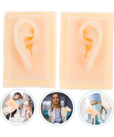 Plafope 1 Pair Soft Silicone Human Ear Earrings for Models - Flexible and Realistic Simulation for Hearing Aid Practice and Teaching - Buy Online on GoSupps.com