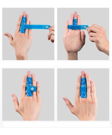 Kuangmi Finger Sleeve Support - Sports Injury Protector (1 Piece Blue S/M) - Enhance Performance & Comfort - Buy Online on GoSupps.com