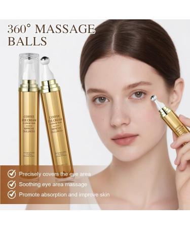  ALIIP ALIIP Eye Cream Serum with Caffeine 20g Eye Cream and Puffy Eye Contour Serum with Massage Ball - Buy Online on GoSupps.com