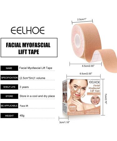  rongweiwang Face lifting tape tightening forehead neck face Anti-wrinkle remover belt non-slip trimmable home toning sticker - Buy Online on GoSupps.com