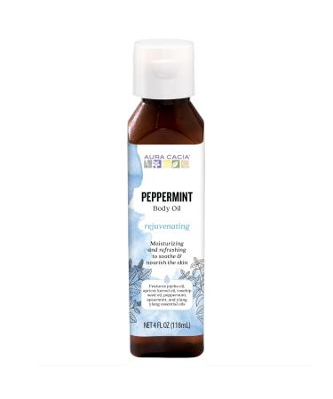 Aura Cacia Peppermint Body Oil 4 fl. oz.