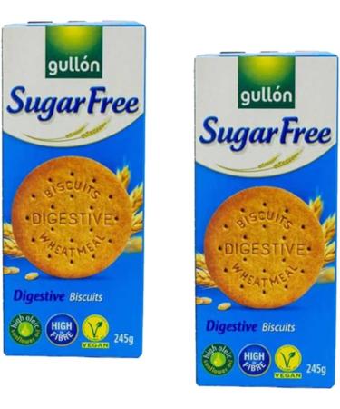 04 Mixed Gullon Sugar Free Digestives 245g & Dark Chocolate Digestives 270g - Buy Online on GoSupps.com