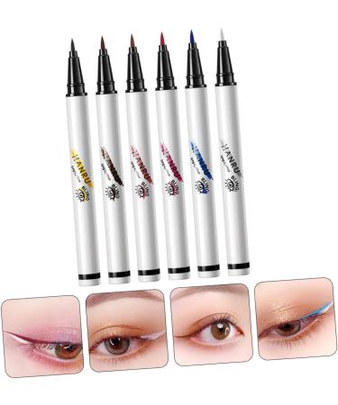 DOITOOL Colorful Eyeliner Pen 6pcs Waterproof Eyeliner Liquid Eyeliner Neon Eye Makeup Tool Cosmetic Makeup Pen Miss Very Fine - Buy Online on GoSupps.com