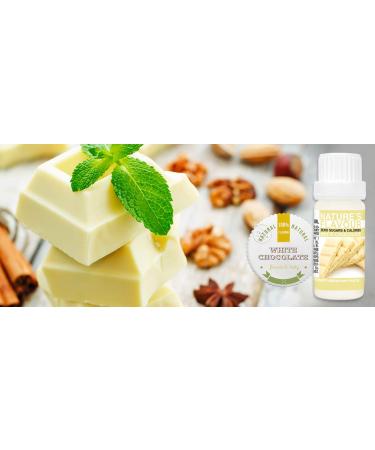 Flavor Drops White Chocolate - 100% Natural Food Aroma Calorie & Sugar-Free Taste Drops for Baking & Beverages | 10ml Pack - Buy Online on GoSupps.com