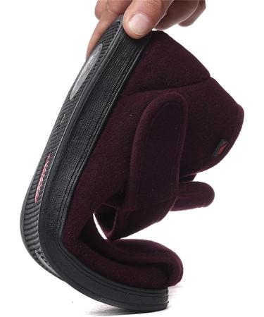NVBHOF Men's Diabetic Shoes Wide Width - Warm & Comfortable Orthopedic Footwear for Arthritis & Edema - Black - Buy Online on GoSupps.com