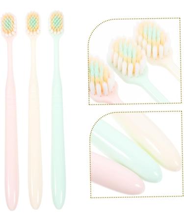 FRCOLOR 3pcs Extra Soft Camping Toothbrush Set Portable Travel Toothbrushes for Adults Manual Gum Guard with Soft Bristles - Buy Online on GoSupps.com